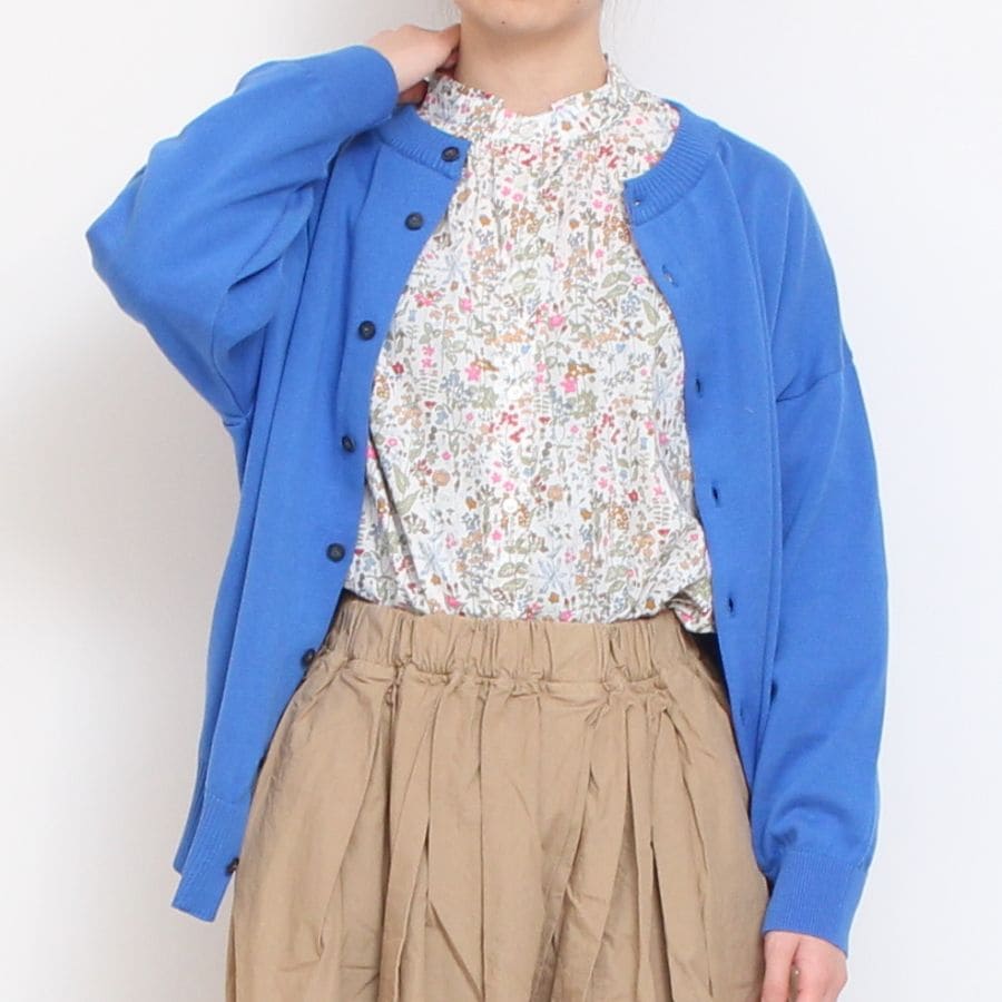 【30%OFF】【BLUE・BEIGE ラスト1点ずつ】NARU2WAYニットカーディガン(2401)