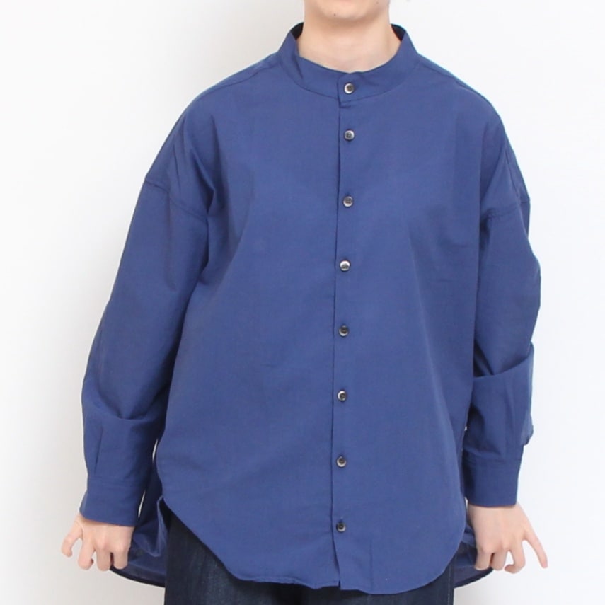 【30%OFF】【BLUEのみ ラスト1点】NARUふんわりローンスミスシャツ