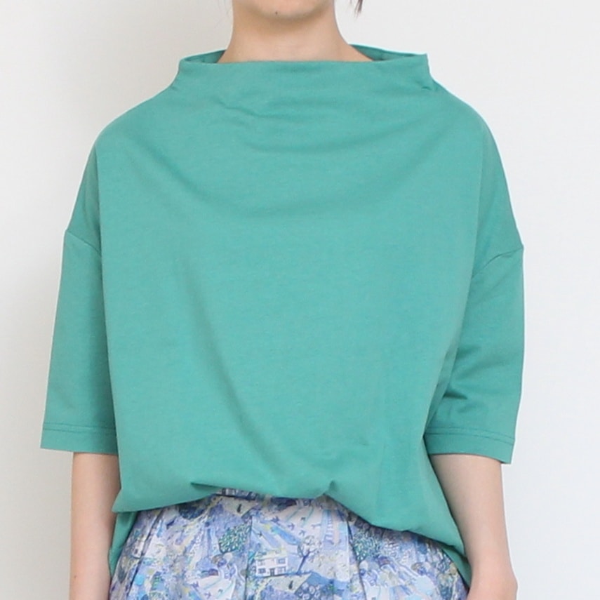 【GREENのみ 残り僅か】NARU5分袖ボトルネックプルオーバー24