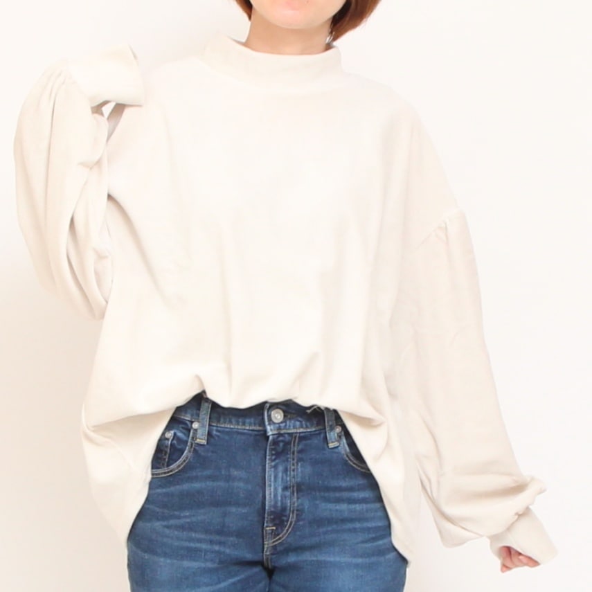 【50%OFF】【GRAYのみラスト1点】NARUベロアラウンドプルオーバー