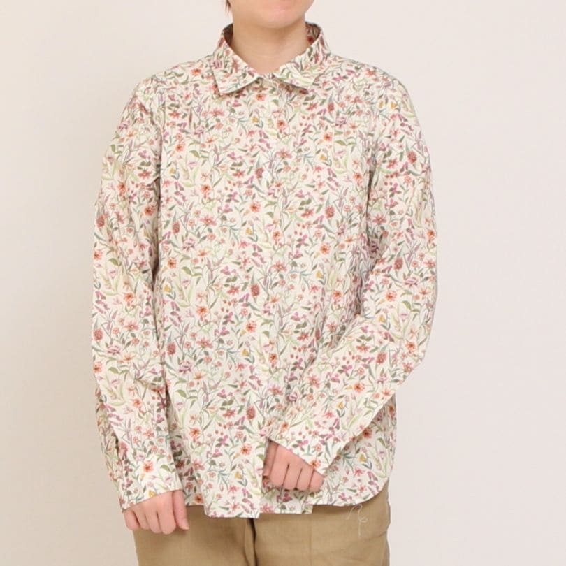 【20%OFF】【YELLOWのみ ラスト1点ずつ】リバティ長袖レギュラーシャツ(2503)