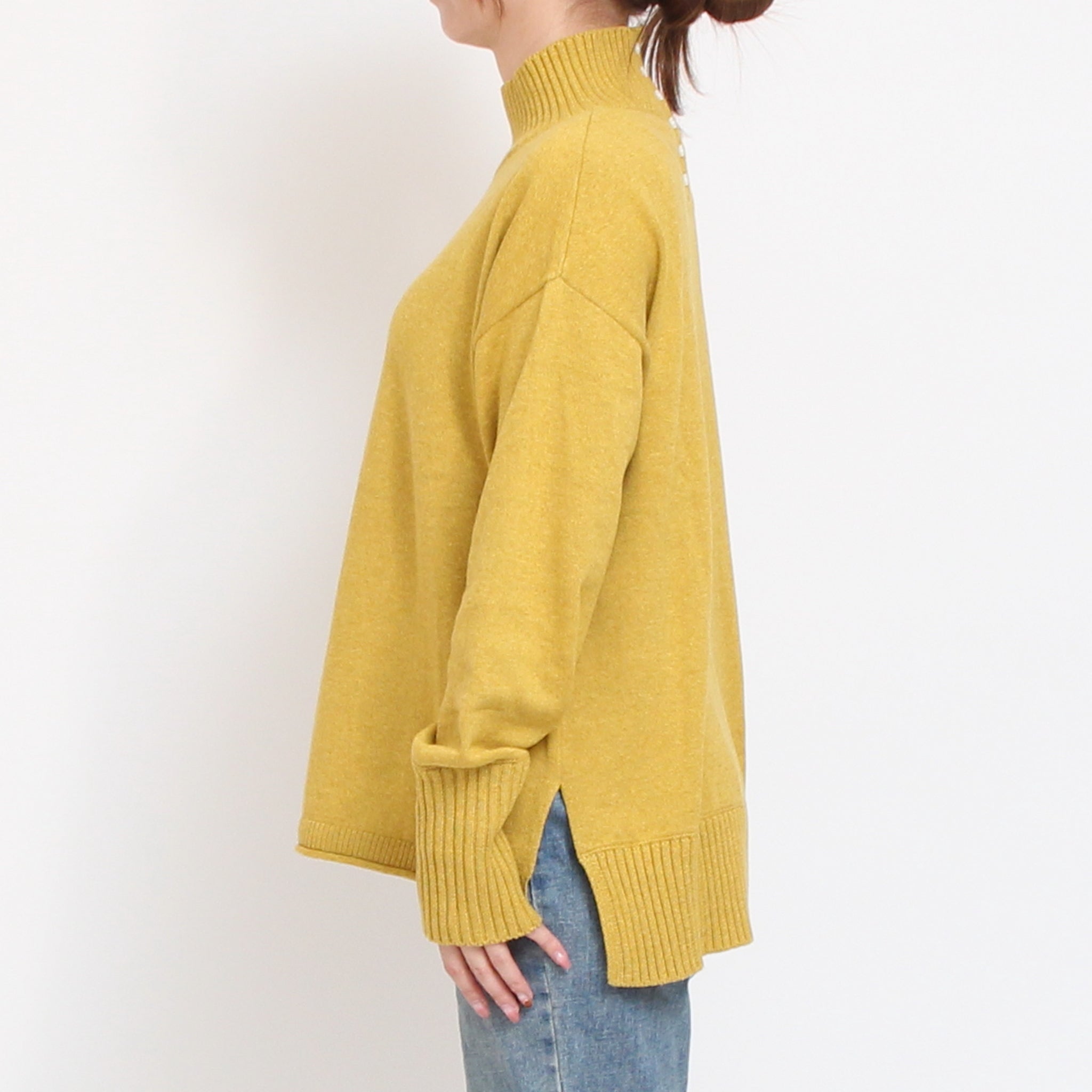 【WINE・NAVY残り僅か】 mao madeソフトコットンハイネックプルオーバー2510