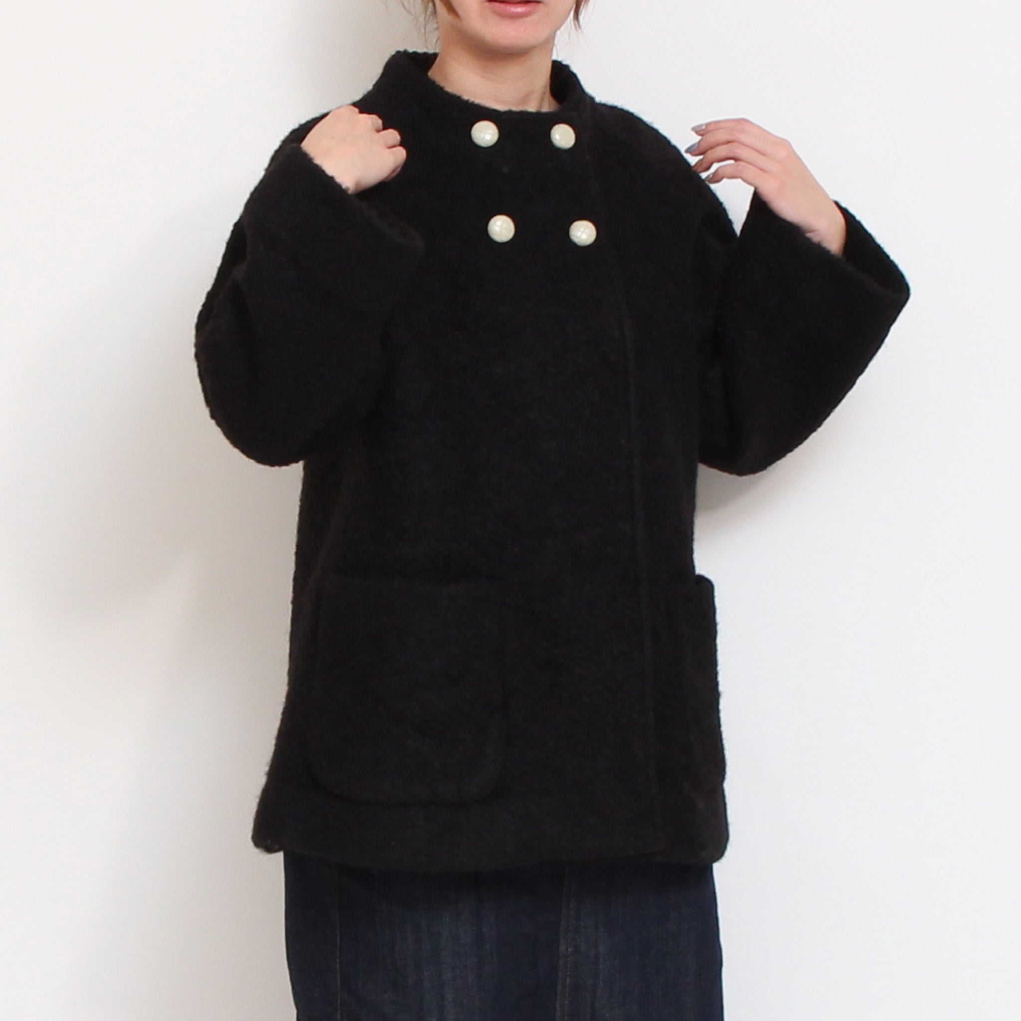 【再値下げ・50%OFF】【CAMEL・GRAYのみ ラスト1点ずつ】Pont de Chalonsダブルショートコート
