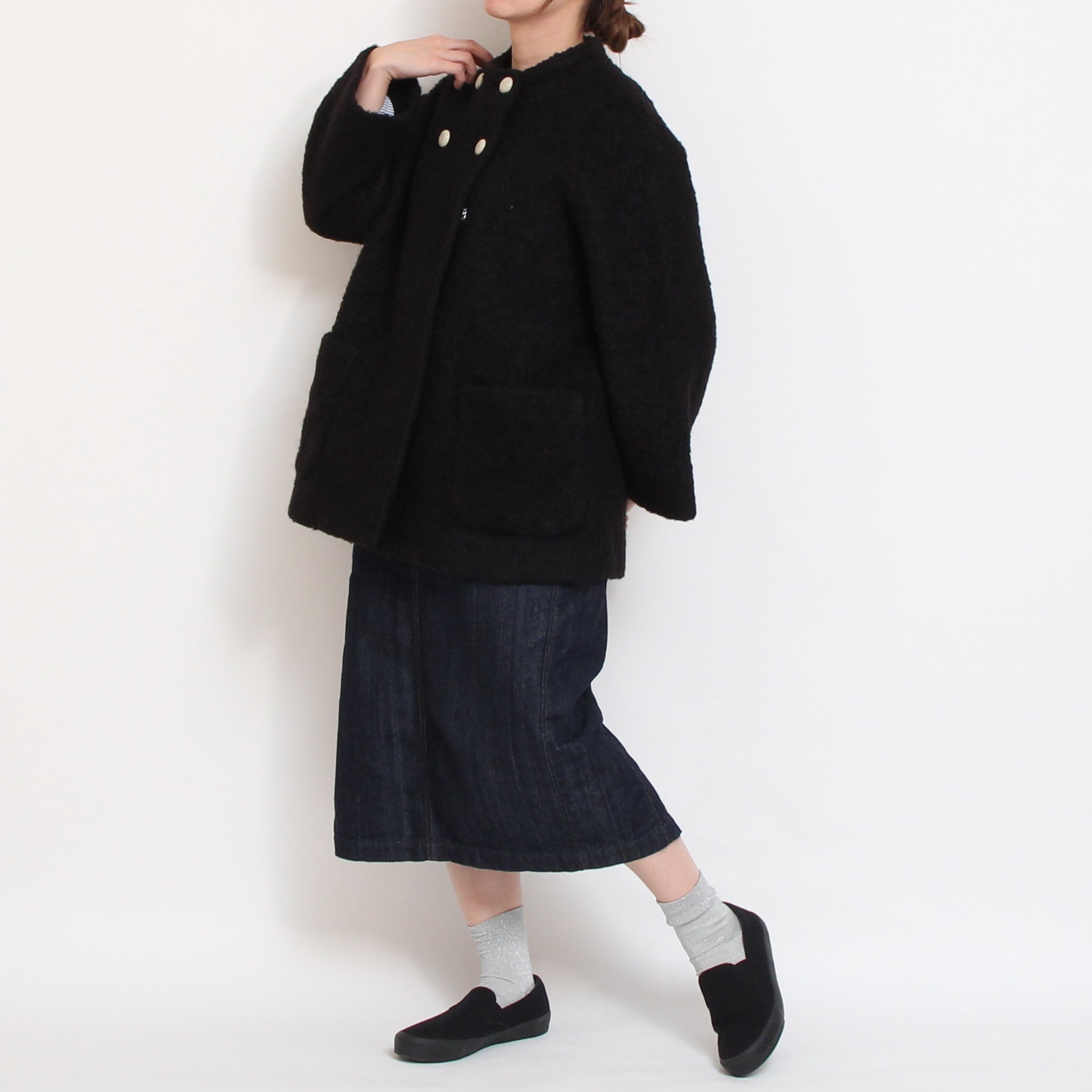 【BLACKラスト1点】Pont de Chalonsダブルショートコート