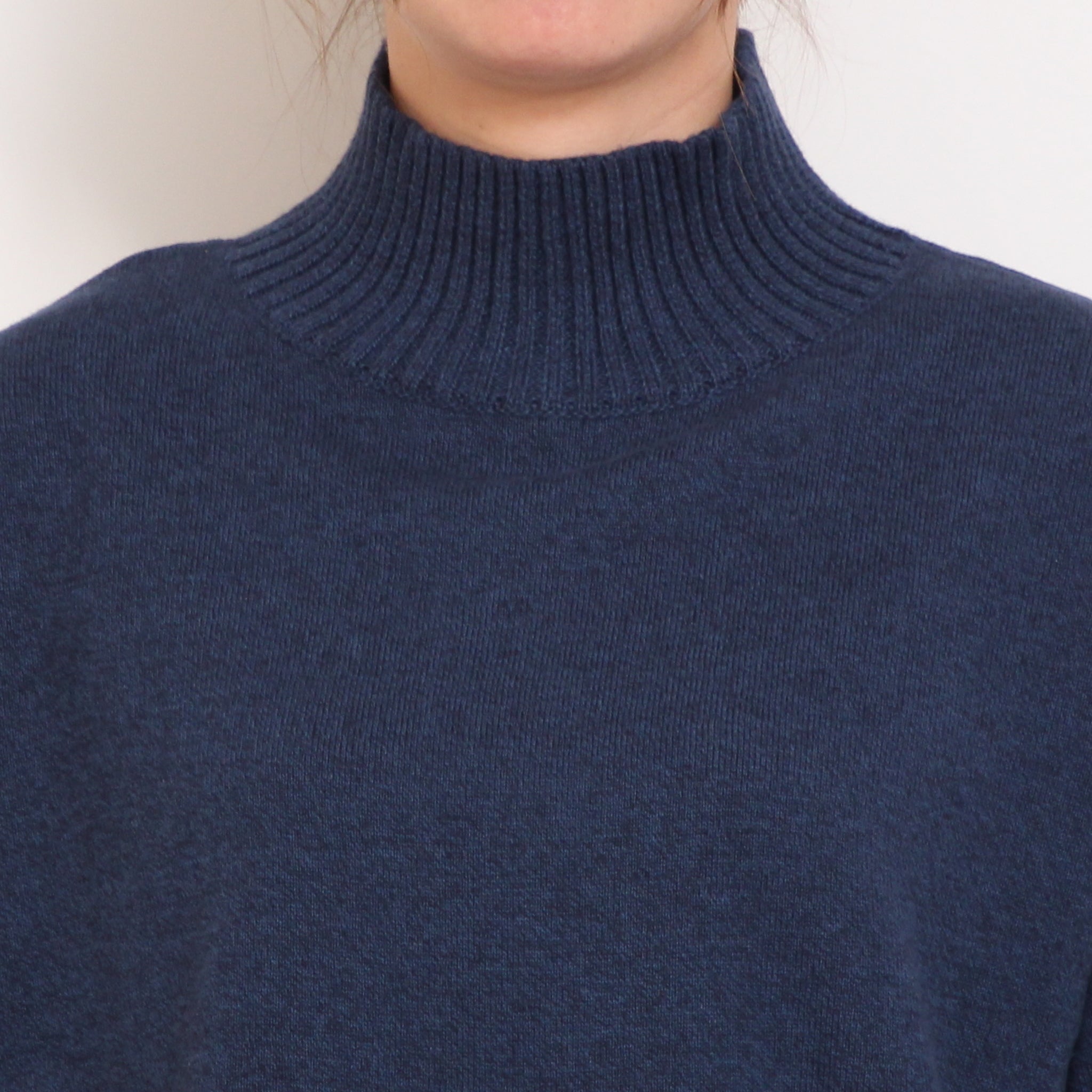 【WINE・NAVY残り僅か】 mao madeソフトコットンハイネックプルオーバー2510