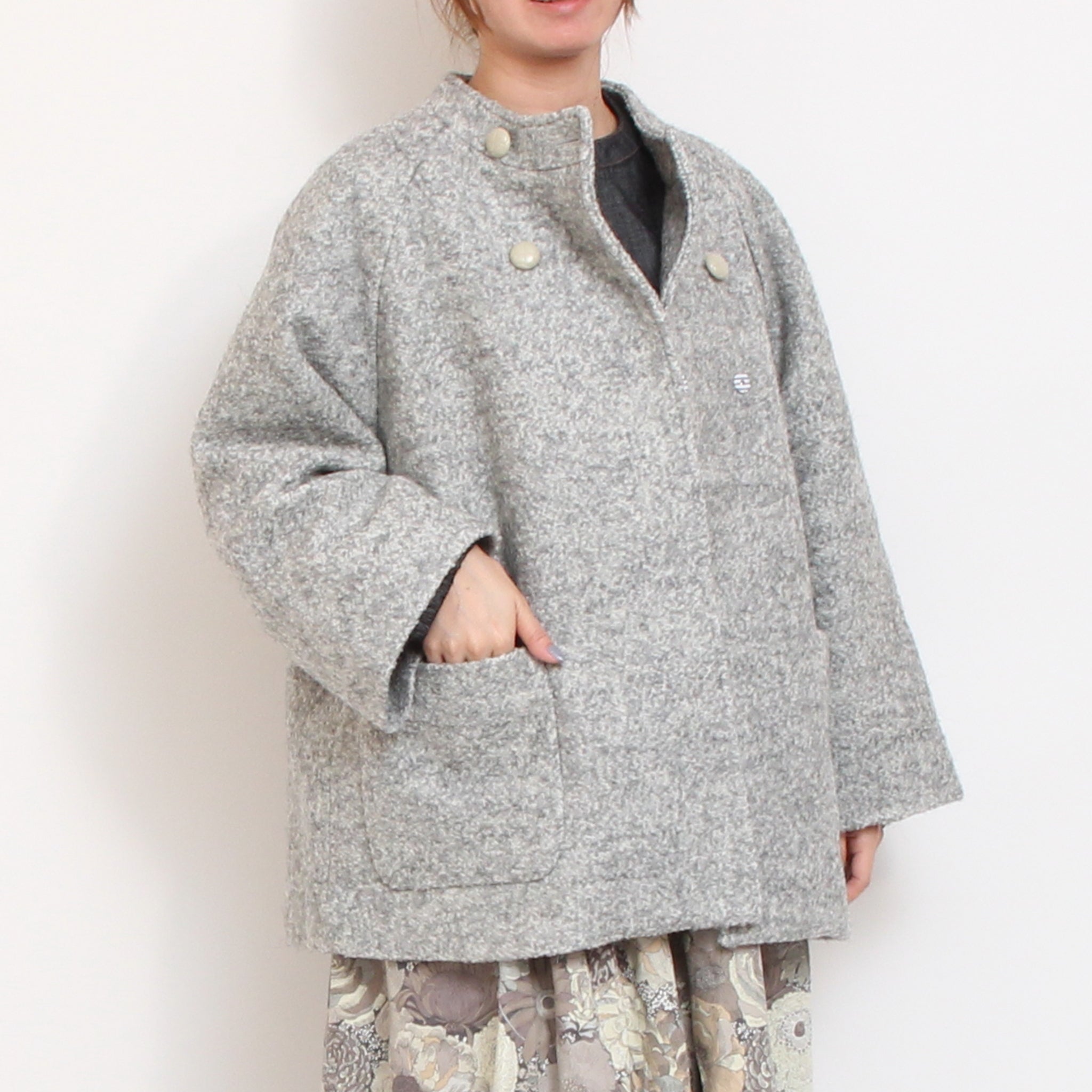 【再値下げ・50%OFF】【CAMEL・GRAYのみ ラスト1点ずつ】Pont de Chalonsダブルショートコート
