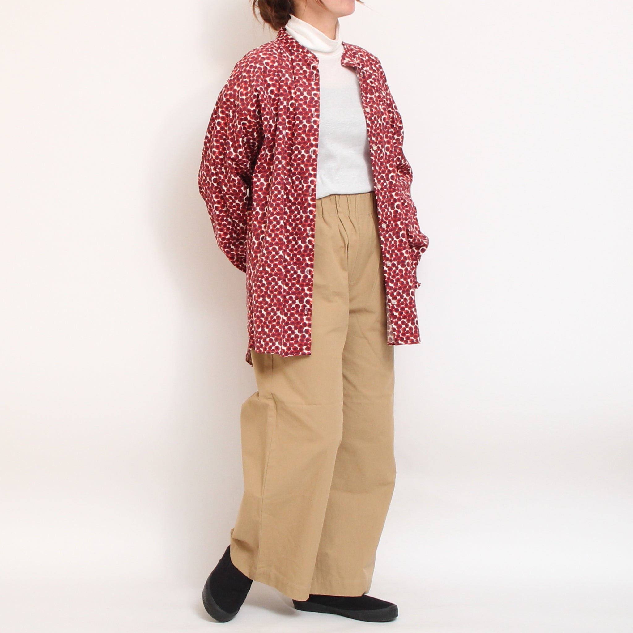 コーデュロイLIBERTY袖シャーリングチュニック2511