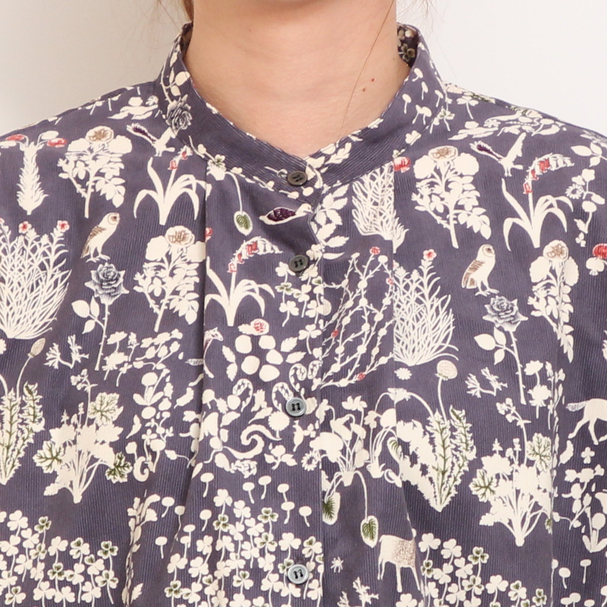 コーデュロイLIBERTY袖シャーリングチュニック2511