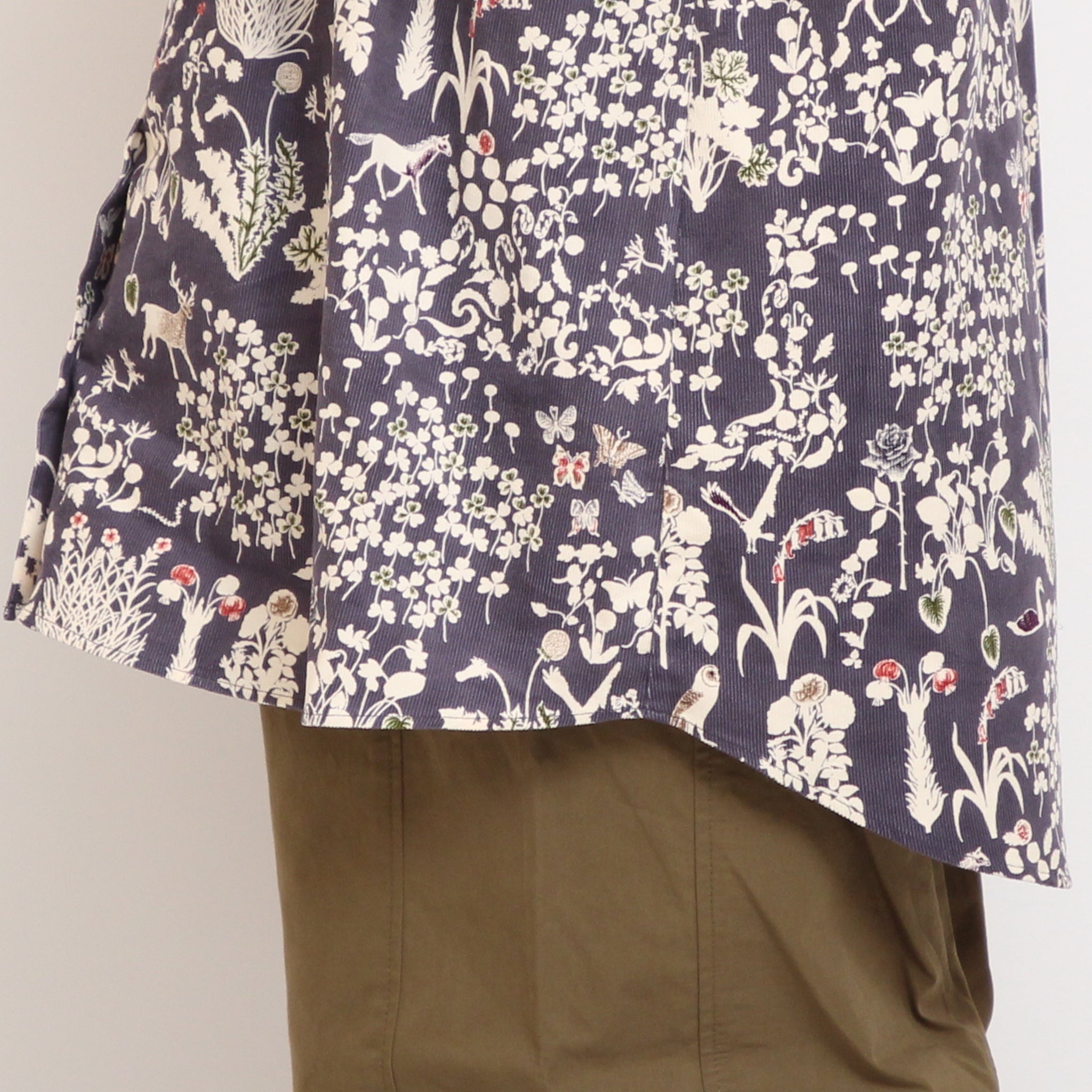 コーデュロイLIBERTY袖シャーリングチュニック2511