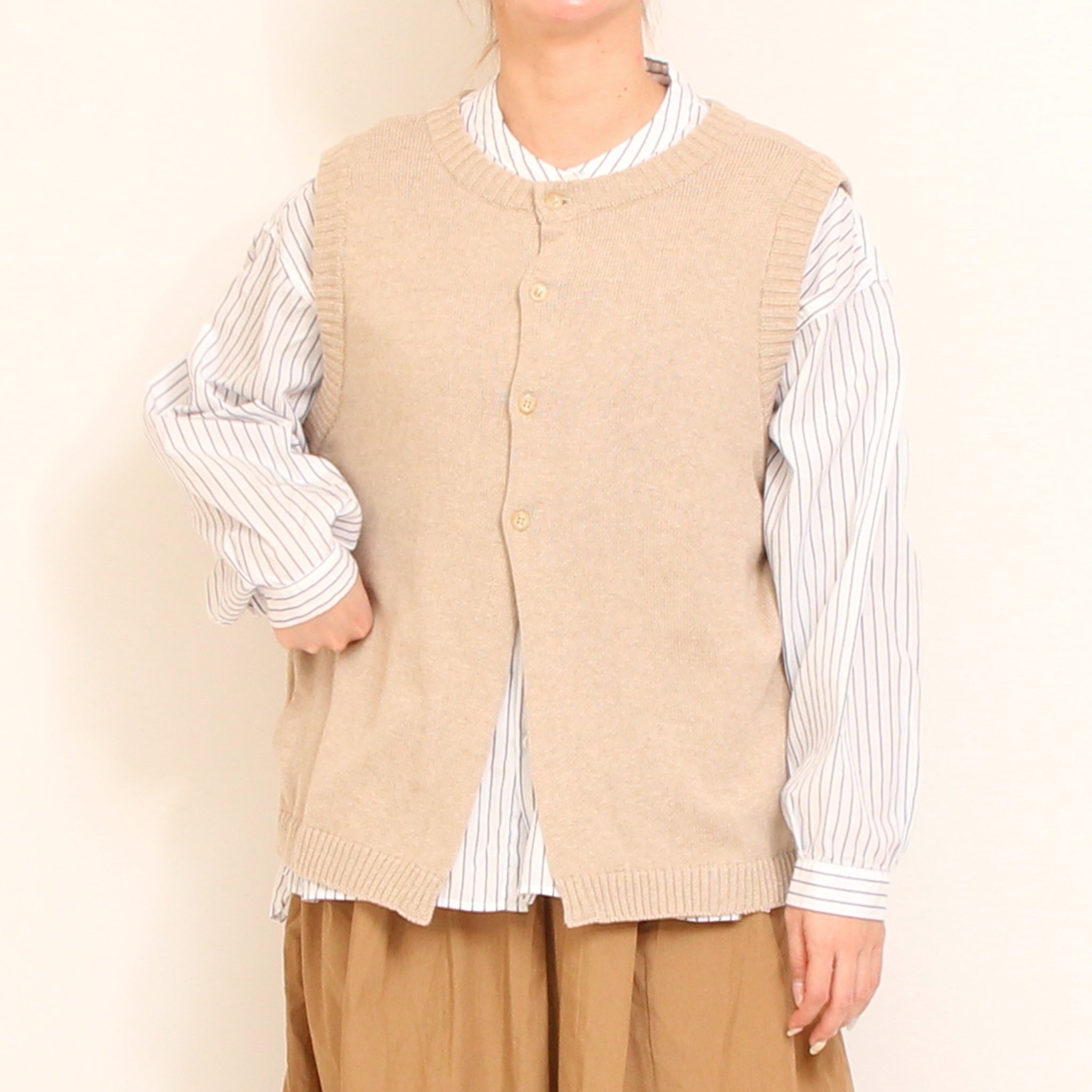 D.M.GストライプBIGポケットワイドシャツ2601