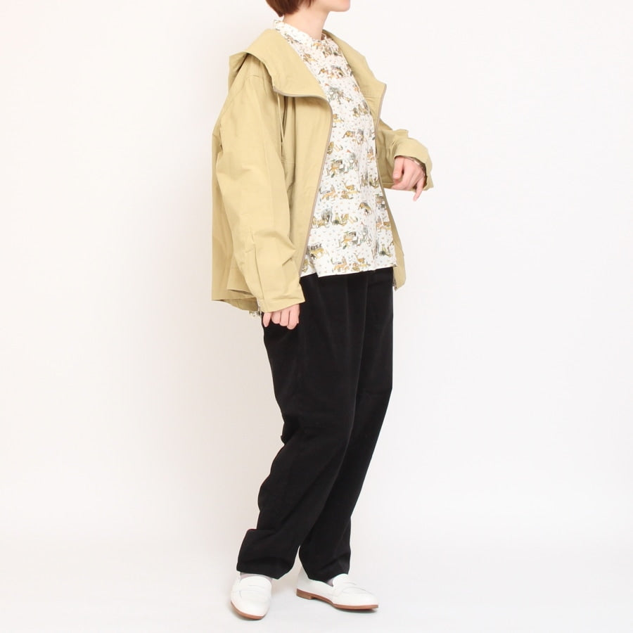【NAVYのみ残り僅か】24animals前後差モックネックプルオーバー(2409)
