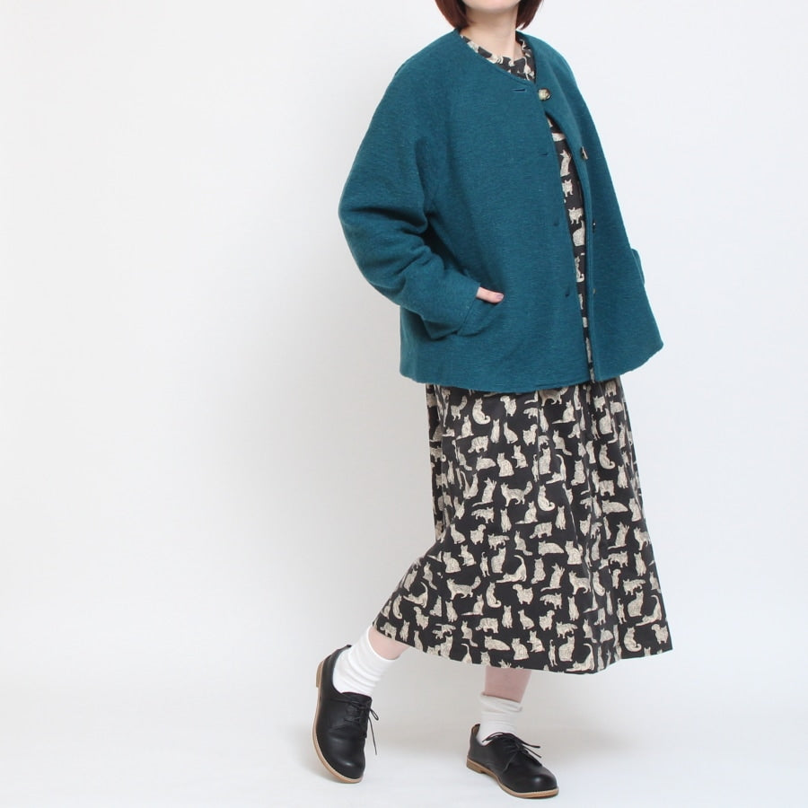 【再値下げ】【BLACKのみ 残り僅か】裏リバティVネックジャケット