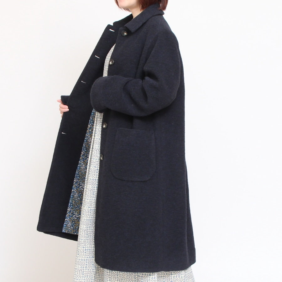 【再値下げ・40%OFF】【CHACOAL GRAY ラスト1点】裏リバティステンカラーコート(2410)