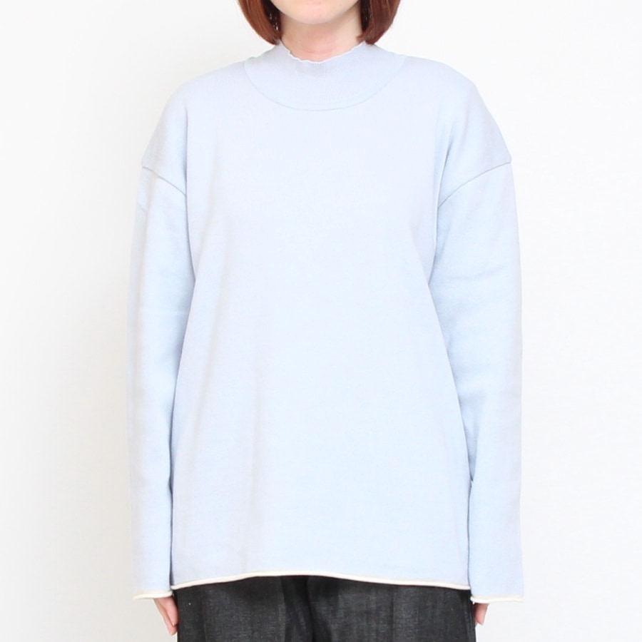 【再値下げ】NARUロール配色ニットプルオーバー