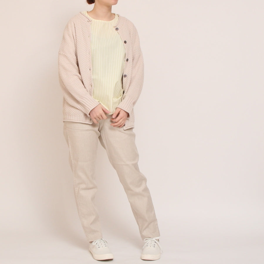 【50%OFF】NARU綿麻タイプライタープルオーバー