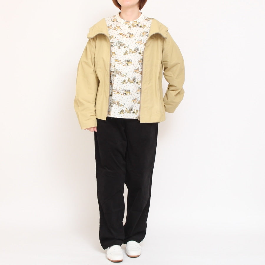 【NAVYのみ残り僅か】24animals前後差モックネックプルオーバー(2409)