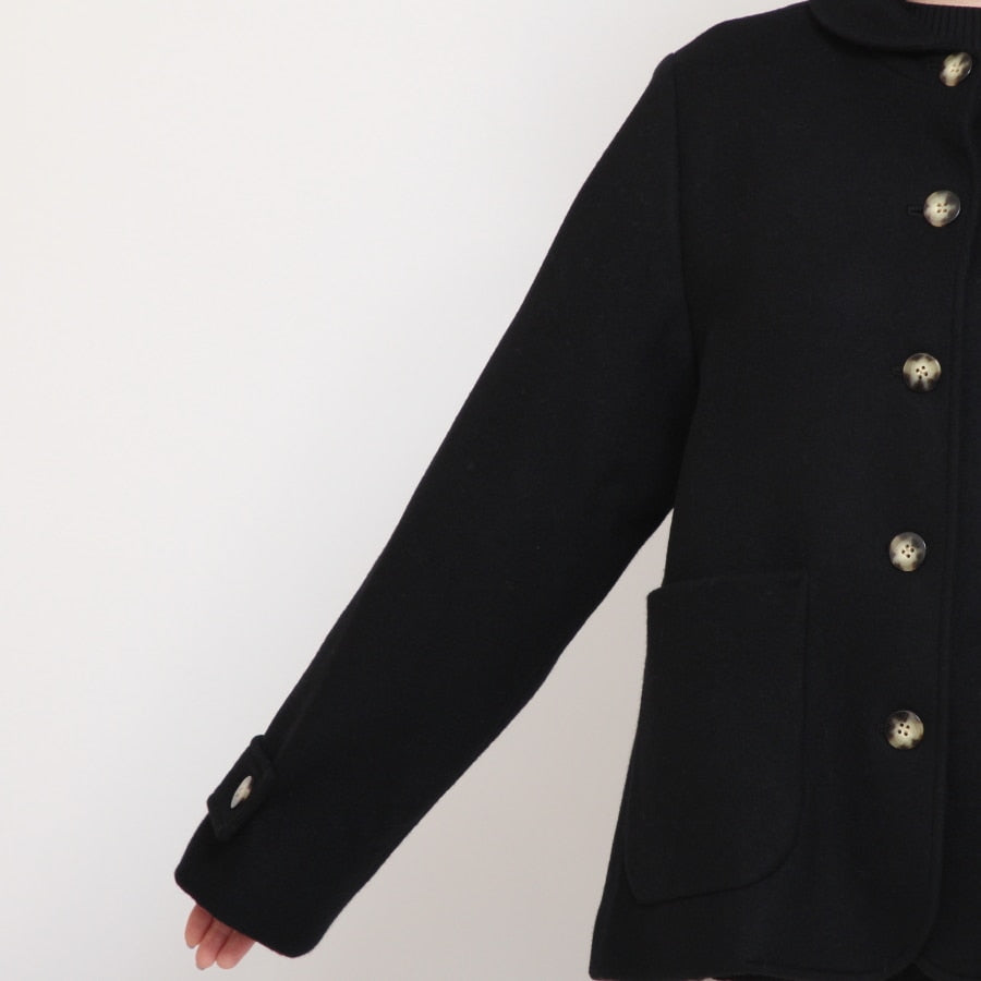 【20%OFF】【BLACKのみ ラスト1点】裏リバティショールカラージャケット(2410)