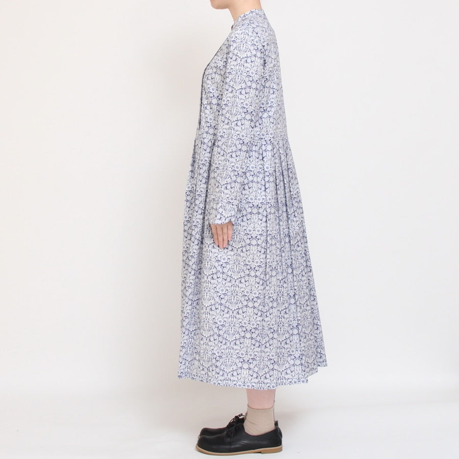 【30%OFF】【BLUEのみ 残り僅か】LIBERTY長袖パイピング使いワンピース(2502)
