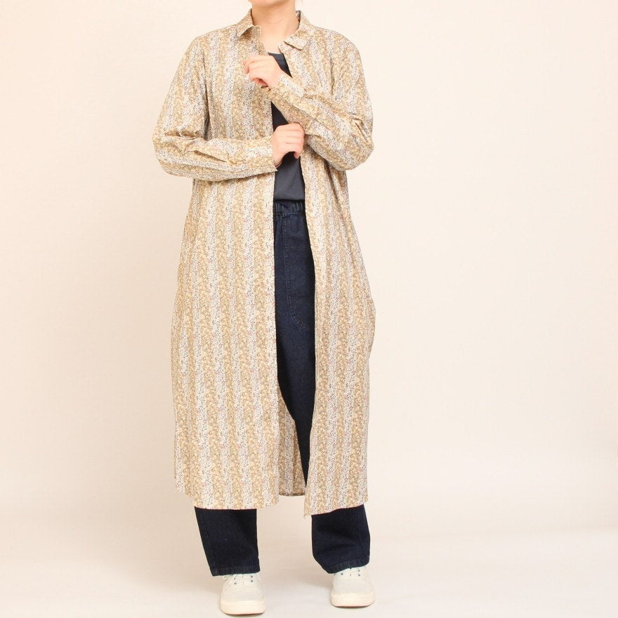 【20%OFF・残り僅か】【吉祥寺本店限定商品】LIBERTY長袖レギュラーカラーワンピース(2503)