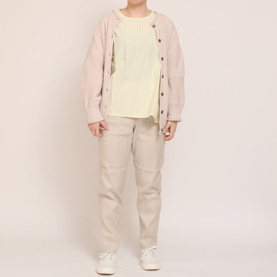 【50%OFF】NARU綿麻タイプライタープルオーバー