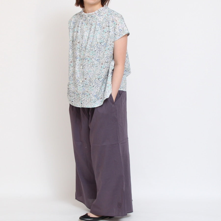 【NAVYラスト1点】LIBERTY 2WAYシャーリングフレンチブラウス2507