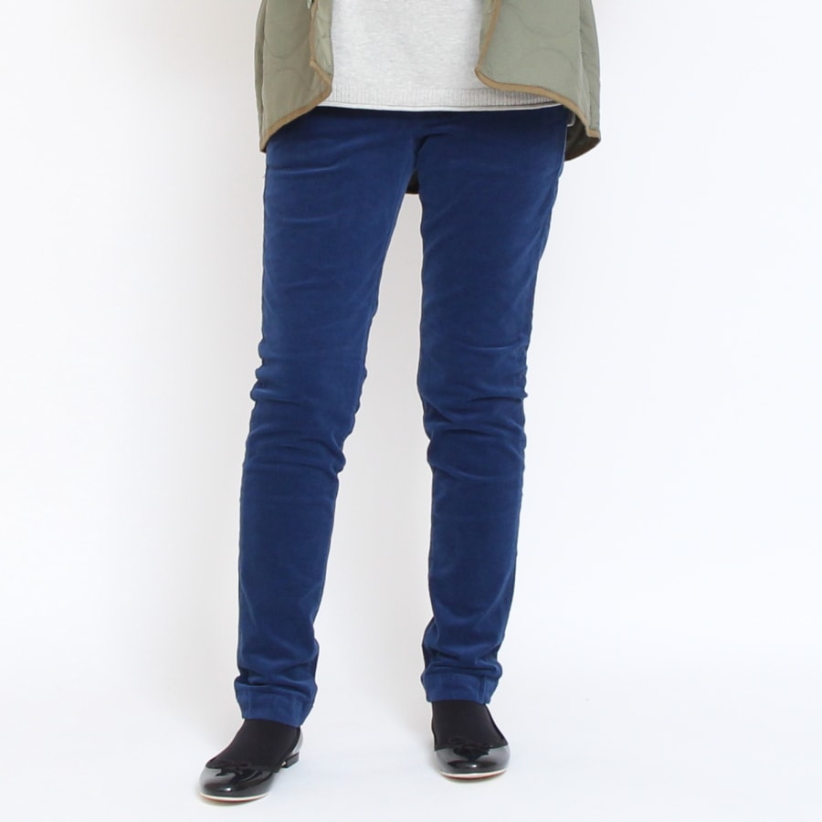 【30%OFF】【NAVY残り僅か】D.M.Gコーデュロイスリムトラウザーパンツ
