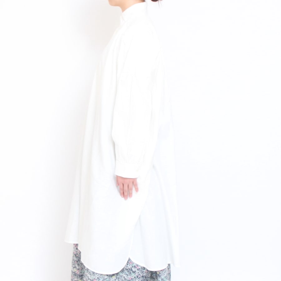 【30%OFF】【CHARCOAL GRAYのみ ラスト1点】Brocanteカディシャツワンピース