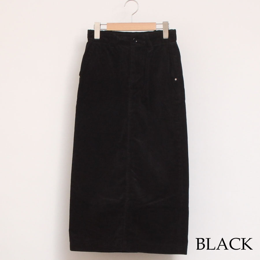 【30%OFF】【IVORY・WINEのみ ラスト1点ずつ】D.M.Gコーデュロイタイトスカート