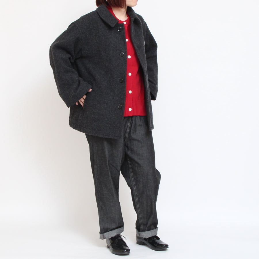 【再値下げ・40%OFF】【NAVYのみ ラスト1点】DANTONウールパイルステンカラージャケット24