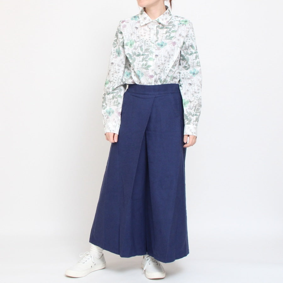 【KHAKI・BLUE サイズ2のみ ラスト1点ずつ】リバティ長袖レギュラーシャツ(2501)