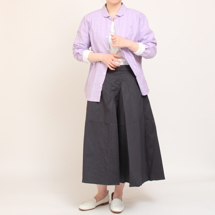 【30%OFF】【PURPLE・GRAYのみ ラスト1点ずつ】to touchオックス刺繍シャツ