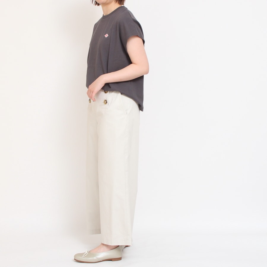 【WHITEのみ 残り僅か】DANTON フレンチスリーブTシャツ