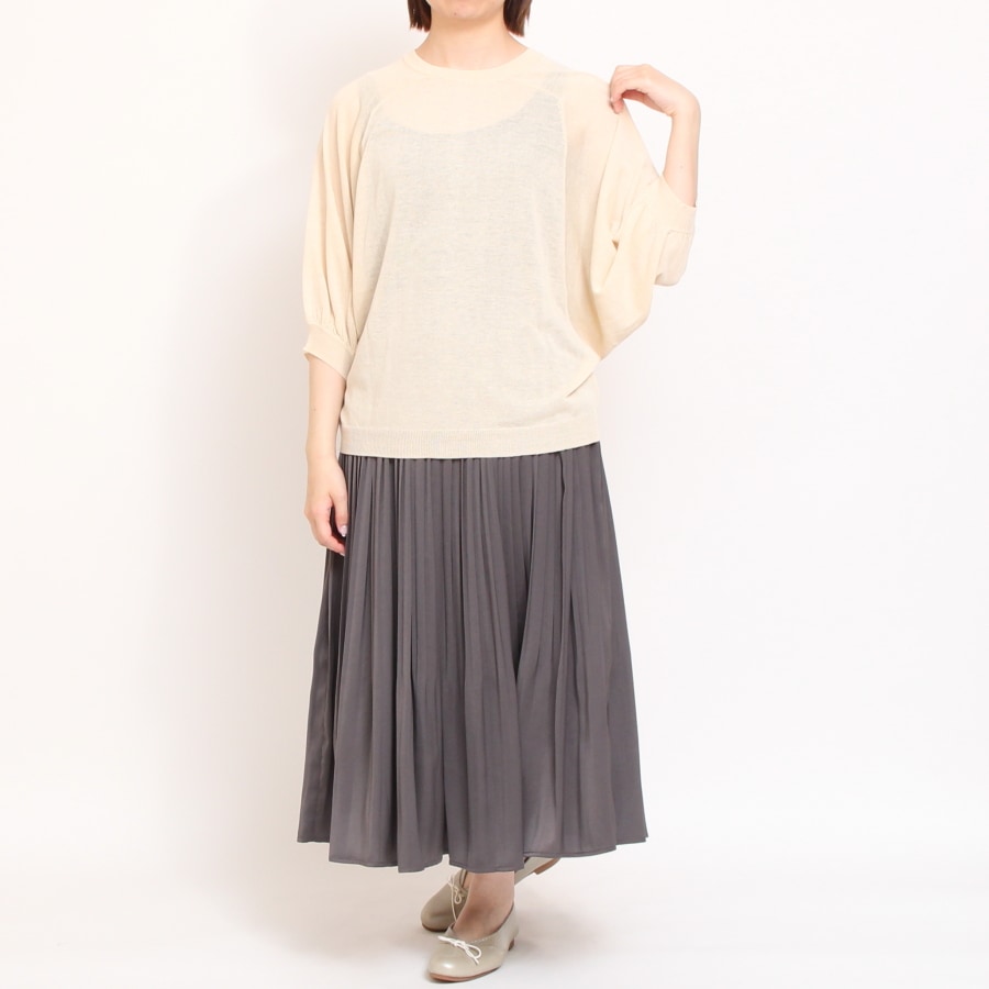 【40%OFF】【SAXラスト1点】mao made 前後2WAYドルマンカーディガン(2506)