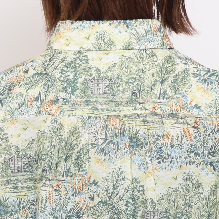 【20%OFF】【GREEN・NAVYラスト1点ずつ】リバティ半袖レギュラーシャツ(2507)