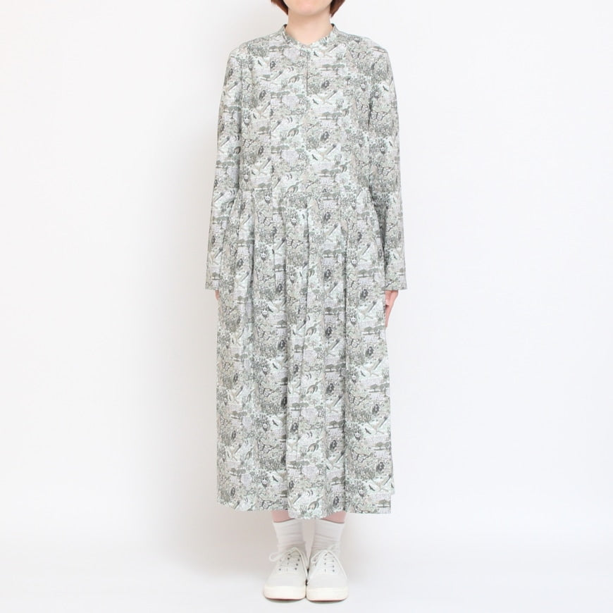 【20%OFF】【WINEサイズ2 ラスト1点】24animals長袖キーネックワンピース(2409)
