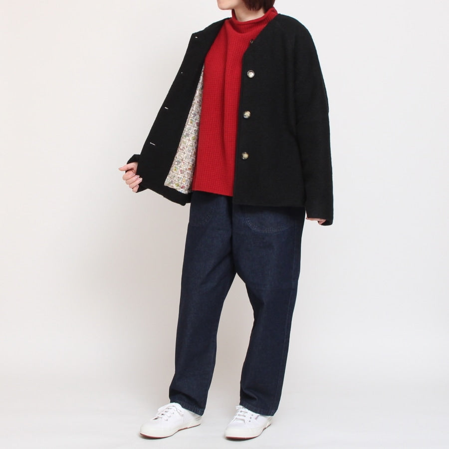 【再値下げ】【BLACKのみ 残り僅か】裏リバティVネックジャケット