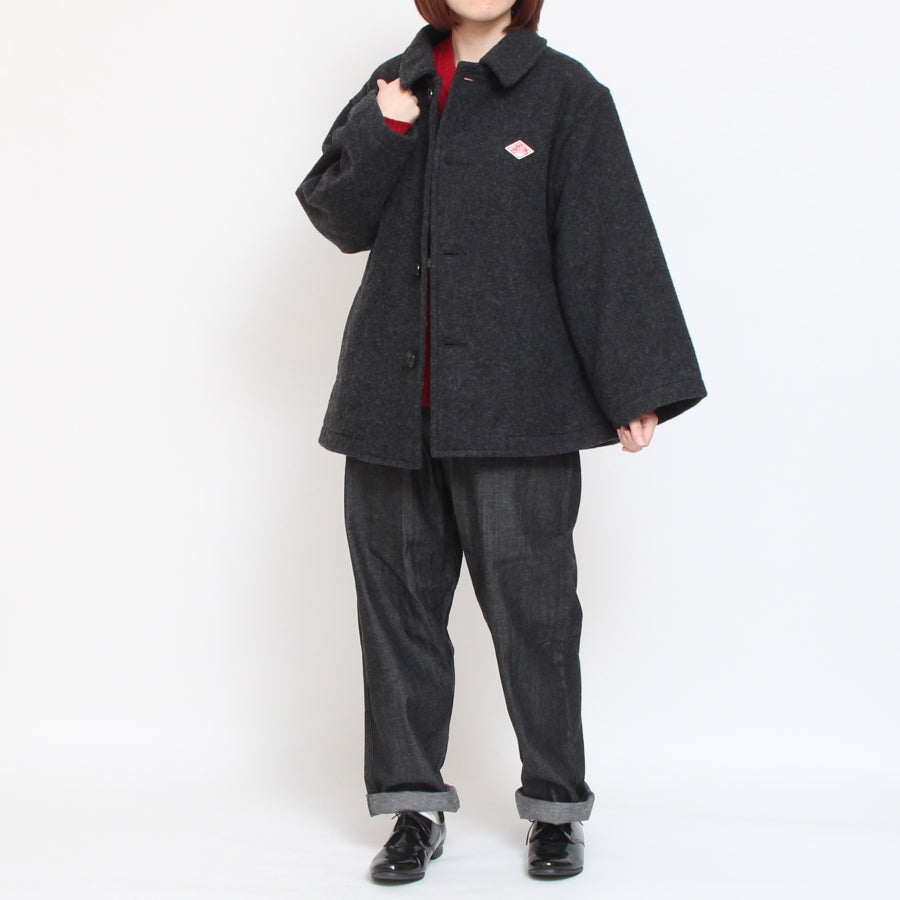 【再値下げ・40%OFF】【NAVYのみ ラスト1点】DANTONウールパイルステンカラージャケット24