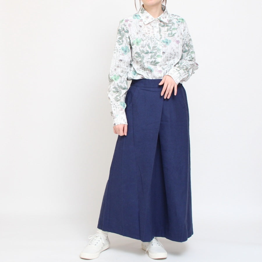 【KHAKI・BLUE サイズ2のみ ラスト1点ずつ】リバティ長袖レギュラーシャツ(2501)
