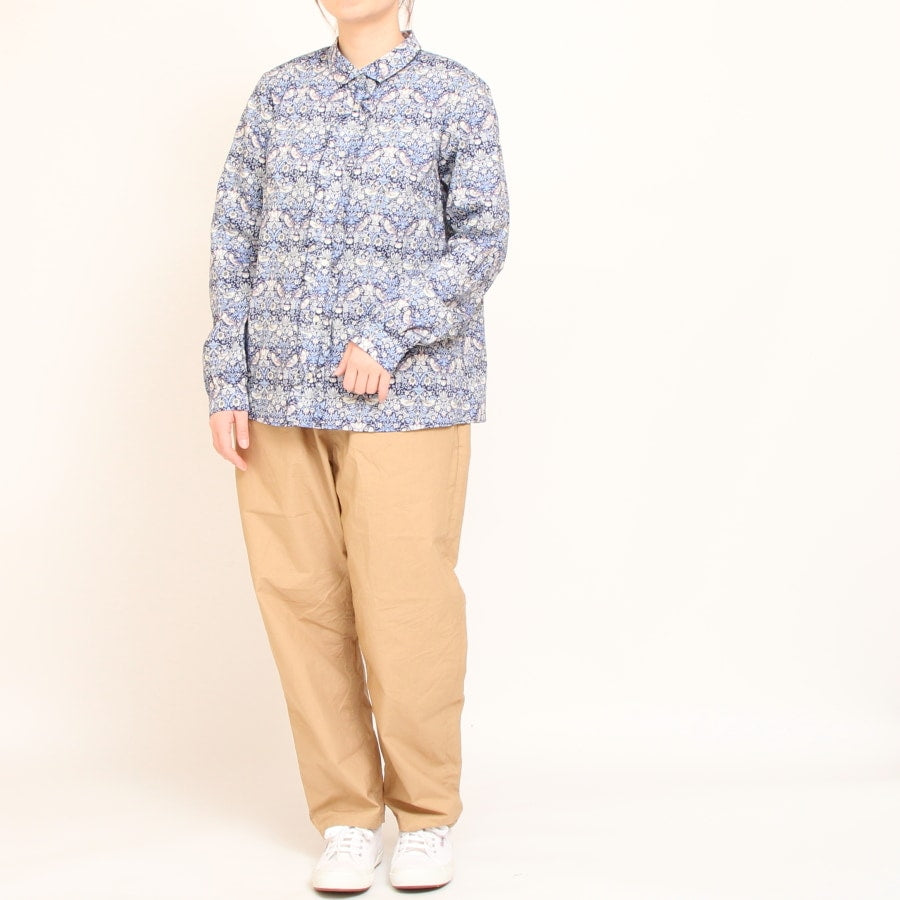 【30%OFF】【サイズ1のみ ラスト1点ずつ】LIBERTY前立てフリルフィットシャツ(2502)