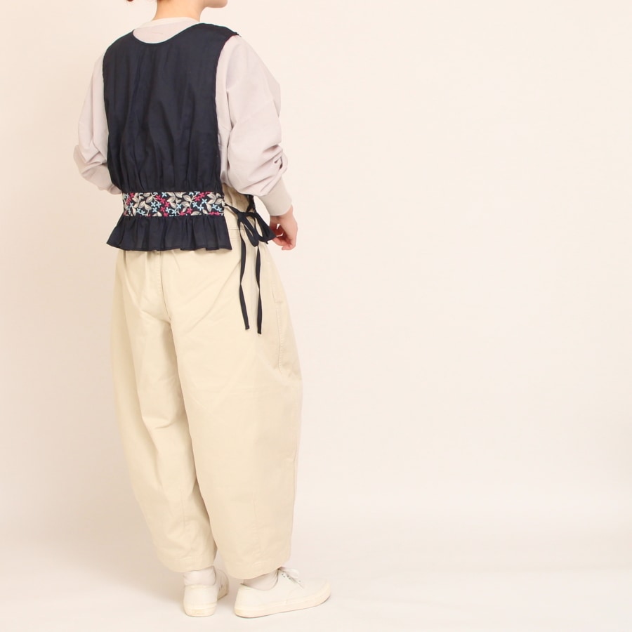 【30%OFF】NARUフラワー刺繍2WAYベスト