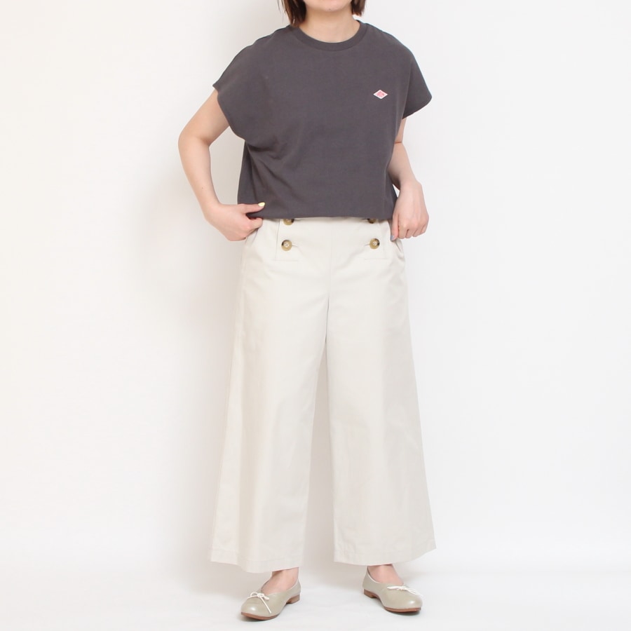 【WHITEのみ 残り僅か】DANTON フレンチスリーブTシャツ