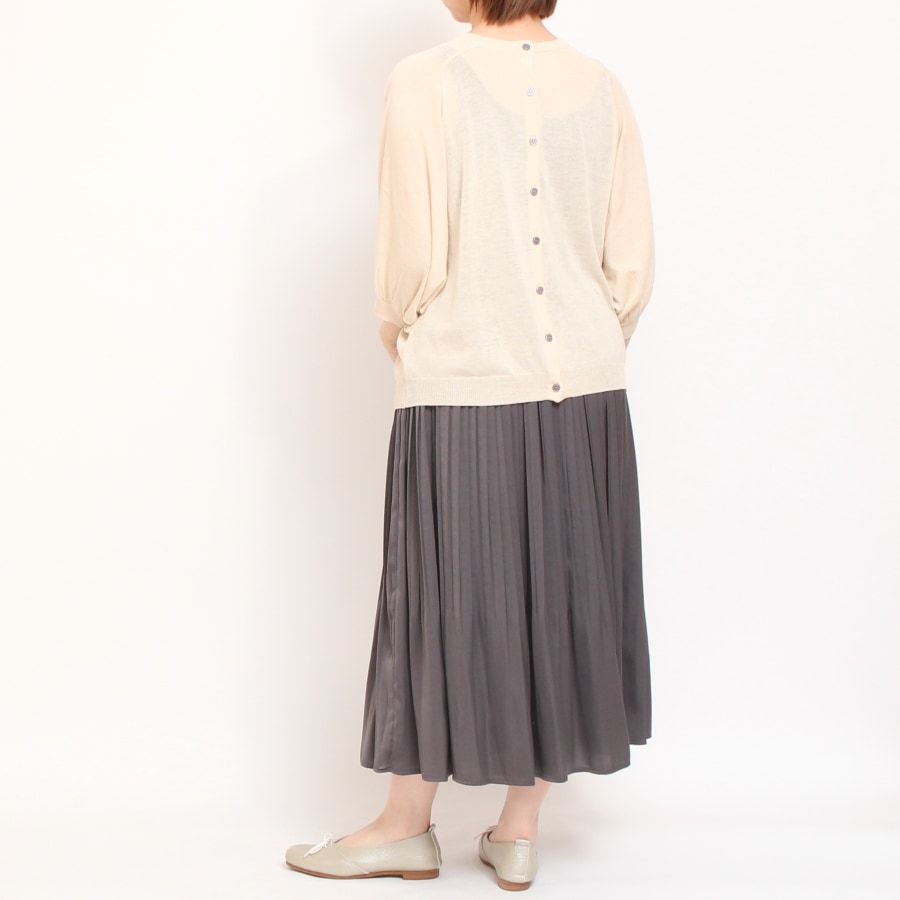 【40%OFF】【SAXラスト1点】mao made 前後2WAYドルマンカーディガン(2506)