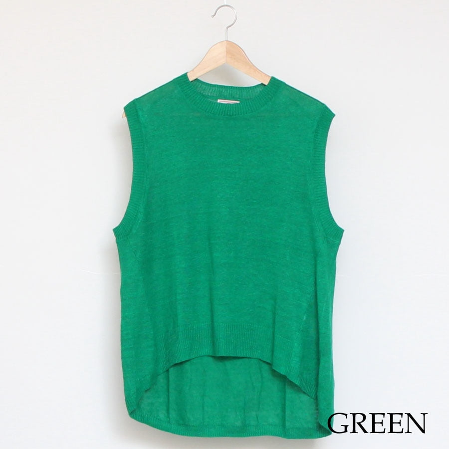 【40%OFF】【ラスト1点ずつ】Mao madeリネンAラインベスト