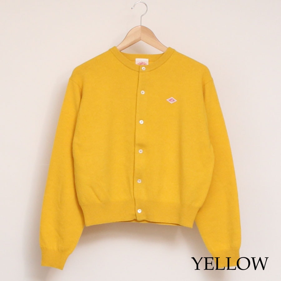 【YELLOWのみ ラスト1点】DANTONクルーニットカーディガン24