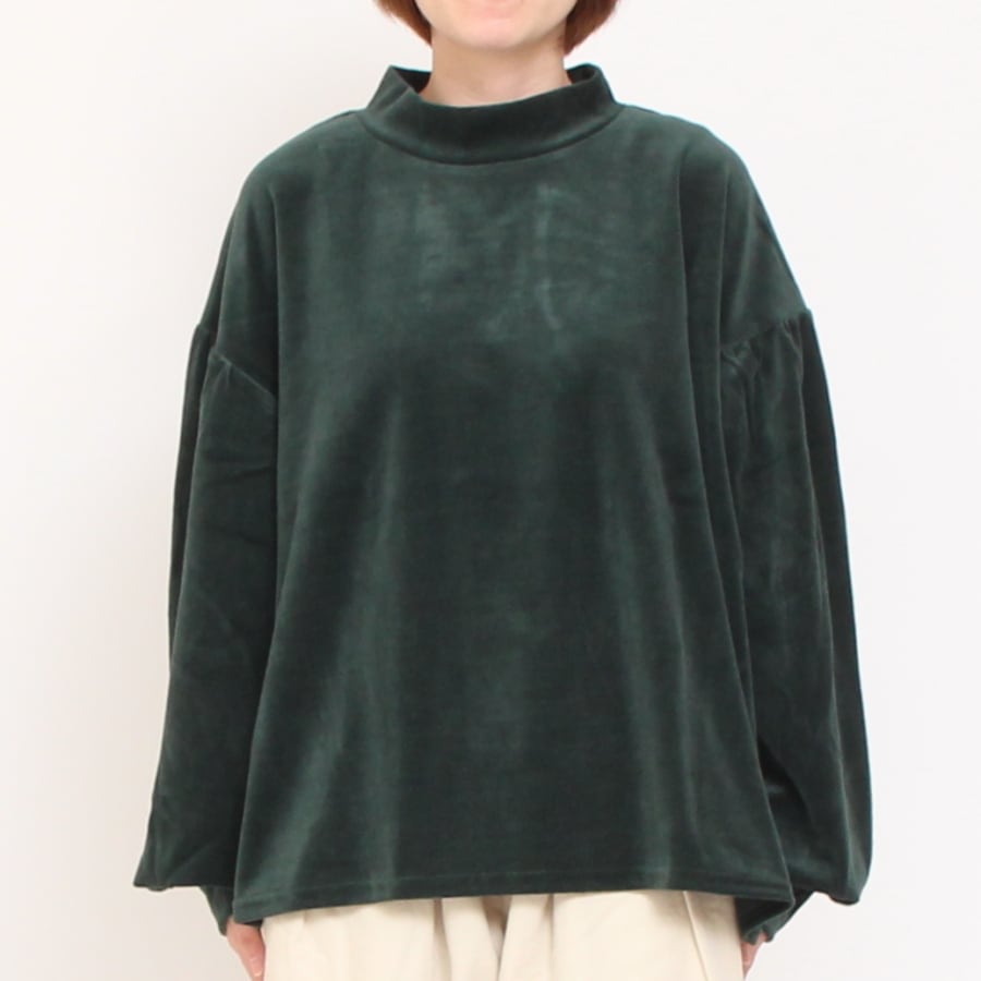 【50%OFF】【GRAYのみラスト1点】NARUベロアラウンドプルオーバー