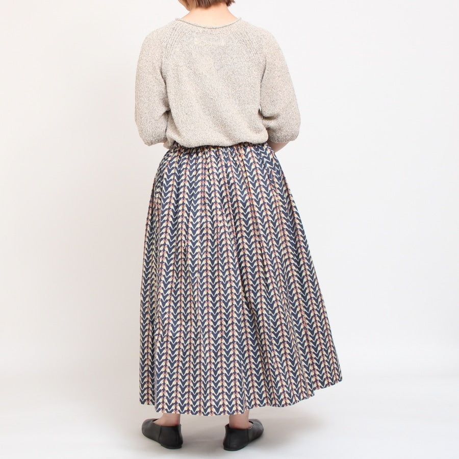 OTA KNIT コットンリネン シルクネップニットプルオーバー