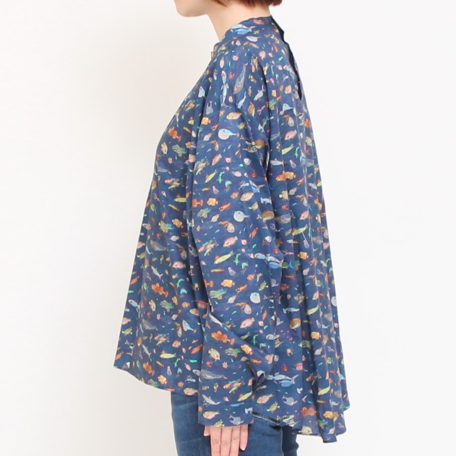 【20%OFF】【NAVYのみ残り僅か】24animals前後差モックネックプルオーバー(2409)