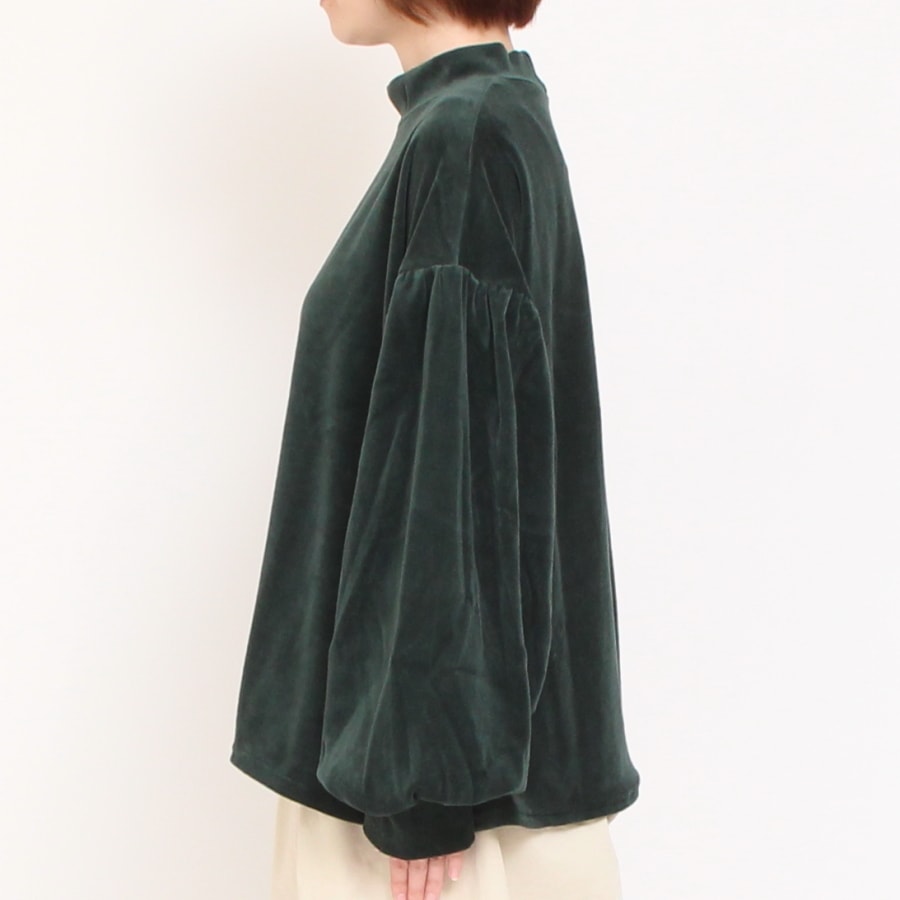 【50%OFF】【GRAYのみラスト1点】NARUベロアラウンドプルオーバー