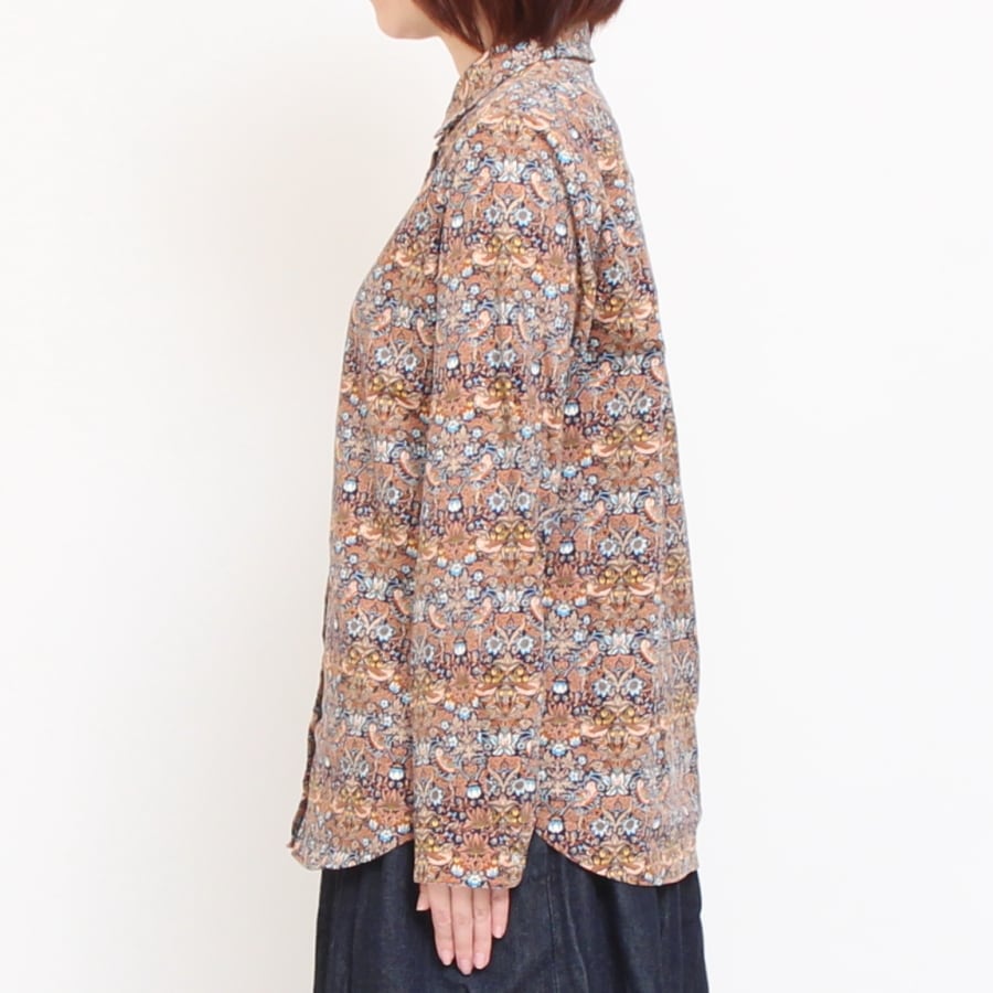 【20%OFF】【CAMELのみ ラスト1点】コーデュロイLIBERTYボックスレギュラーシャツ(2411)