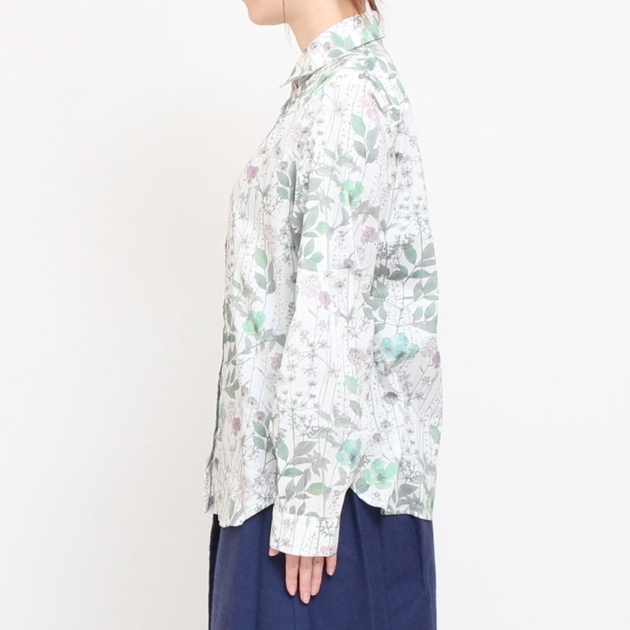 【KHAKI・BLUE サイズ2のみ ラスト1点ずつ】リバティ長袖レギュラーシャツ(2501)